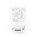 Ten117の眠たい猫 Water Glass :back