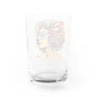 Grazing Wombatのfunky Lady 60's style Water Glass :back