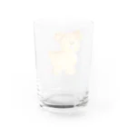 はしゃいでろクアッカワラビーのヤギさんのクッキー(いぬ) Water Glass :back