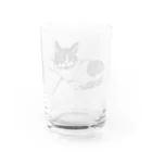 もちけらのにんまり 猫ちゃん。 Water Glass :back