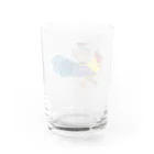 jumpyの好きなものたちの花瓶を乗せたニワトリ Water Glass :back