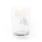 agomamushiの金髪ポニテメイドさん Water Glass :back