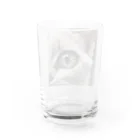 Suminekoのドアップ猫さん Water Glass :back