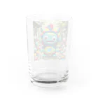 AI妖怪大図鑑の毛糸妖怪　アムヤン Water Glass :back