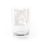 oz-chanの何かしようとしてる猫 Water Glass :back