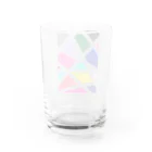 jumpyの好きなものたちのカラフルな形 Water Glass :back