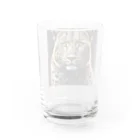 ritomomijiのヒョウ6 Water Glass :back