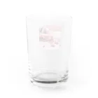 親指の先のピンクドラッグ Water Glass :back