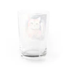 星降る夜にの微笑猫 Water Glass :back