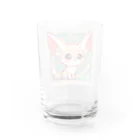 ゆうちゃんNFTいいねの耳長が可愛いフェネックちゃん Water Glass :back