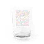 えいゆショップのスナフキ猫くん Water Glass :back