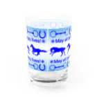 Blue Iris ﾌﾞﾙｰｱｲﾘｽのブルーホース Water Glass :back