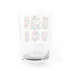 Mikan888のインディアンフクロウ Water Glass :back