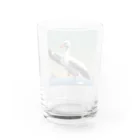 hinasoyuの踊るツノメドリ Water Glass :back