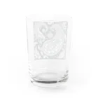 隠れ家のペイズリー柄 Water Glass :back