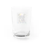 reon-5のちょっとストリート感のある犬のデザインです。 Water Glass :back