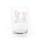 zenjoyのフラワーペンギン Water Glass :back