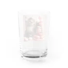 Y m @Y's shopの猫とマカロン Water Glass :back