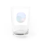 shop hrkのインクアートグラス【smokey blue】 Water Glass :back