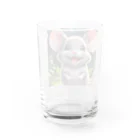 Fujimishokaiのこのチャーミングなネズミがあなたの心を癒します。 Water Glass :back