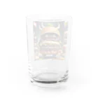 AI妖怪大図鑑のトリプル肉厚ビーフバーガー妖怪　バグドガルド Water Glass :back