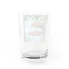 カモノハシかも？の木に刺さってるカモノハシ Water Glass :back