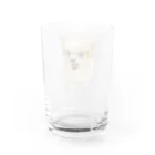 ポメラニアンめいのおいかりめい Water Glass :back