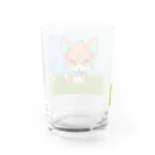 Vasetti_pressの可愛いキツネ Water Glass :back