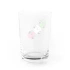holly_birdsの【ばーず】シマエナガ団子 Water Glass :back