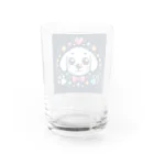 金太郎の可愛い犬のデザイングッズ2 Water Glass :back