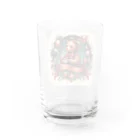 きなこもちもちのくまさん宇宙でお茶会 Water Glass :back