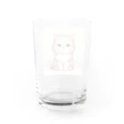 動物デザイングッズの可愛い猫ちゃん Water Glass :back