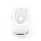 海坊主のポメラニアンのポーくん Water Glass :back