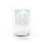 momonekokoのROCKな恐竜 Water Glass :back