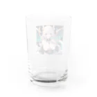 ピンクリボンのセレスティナ Water Glass :back