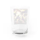 chikokuma76のイヌワシとオオカミ Water Glass :back