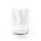 シエル🌈＠虹と花と動物の薔薇と黒猫🌹🐈‍⬛ Water Glass :back