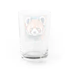 WithRedPandaの水彩風レッサーパンダ Water Glass :back