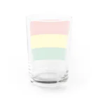 お絵かき屋さんのボリビアの国旗 Water Glass :back