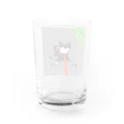 ペコりんショップの黒柴散歩拒否 Water Glass :back