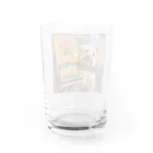 AQUAMETAVERSEの犬のぼくが画家だよ何か？ アメジスト 2046 Water Glass :back