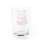 M@designartのぽんぽんデブ猫 Water Glass :back