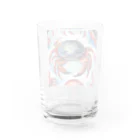 かずのこの水墨画カニ Water Glass :back