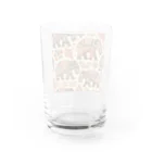 Qten369の石器時代のマンモス Water Glass :back