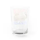 ニゴ猫　shopの今日の別腹　明日の下っ腹 Water Glass :back