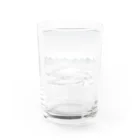 aICreationのモノクロの雪景色 Water Glass :back