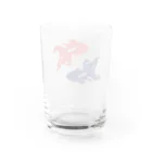 sokabeの和風シルエット金魚 Water Glass :back