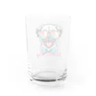 Shades DOGのパグ（A） Water Glass :back