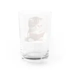 しんふぉショップの読書する赤ちゃんネコのグッズ Water Glass :back