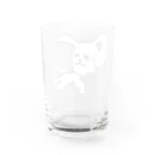 PALA's SHOP　cool、シュール、古風、和風、の居眠りウサギ君 Water Glass :back